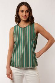 G-Maxx top Lourdes cappuccino/green