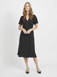 Vila jurk Vilovie black  *gerecyled polyster*