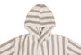 Badjas 1-2 jaar stripe terry olive green