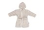 Badjas 1-2 jaar stripe terry olive green